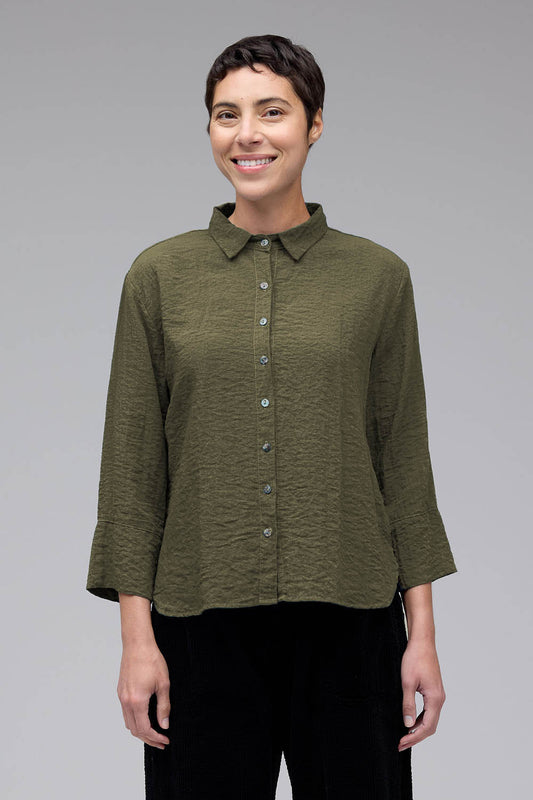 Fall Parachute Crop Easy Shirt