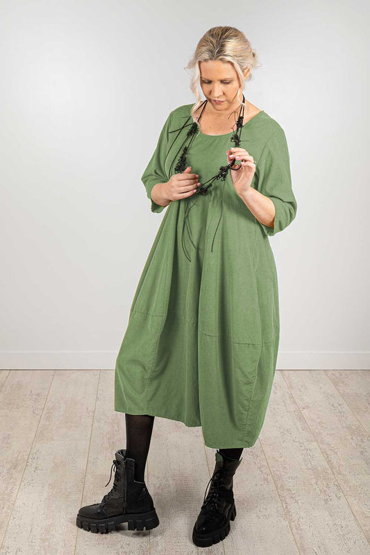 Organic Pin Cord Bubble Dress