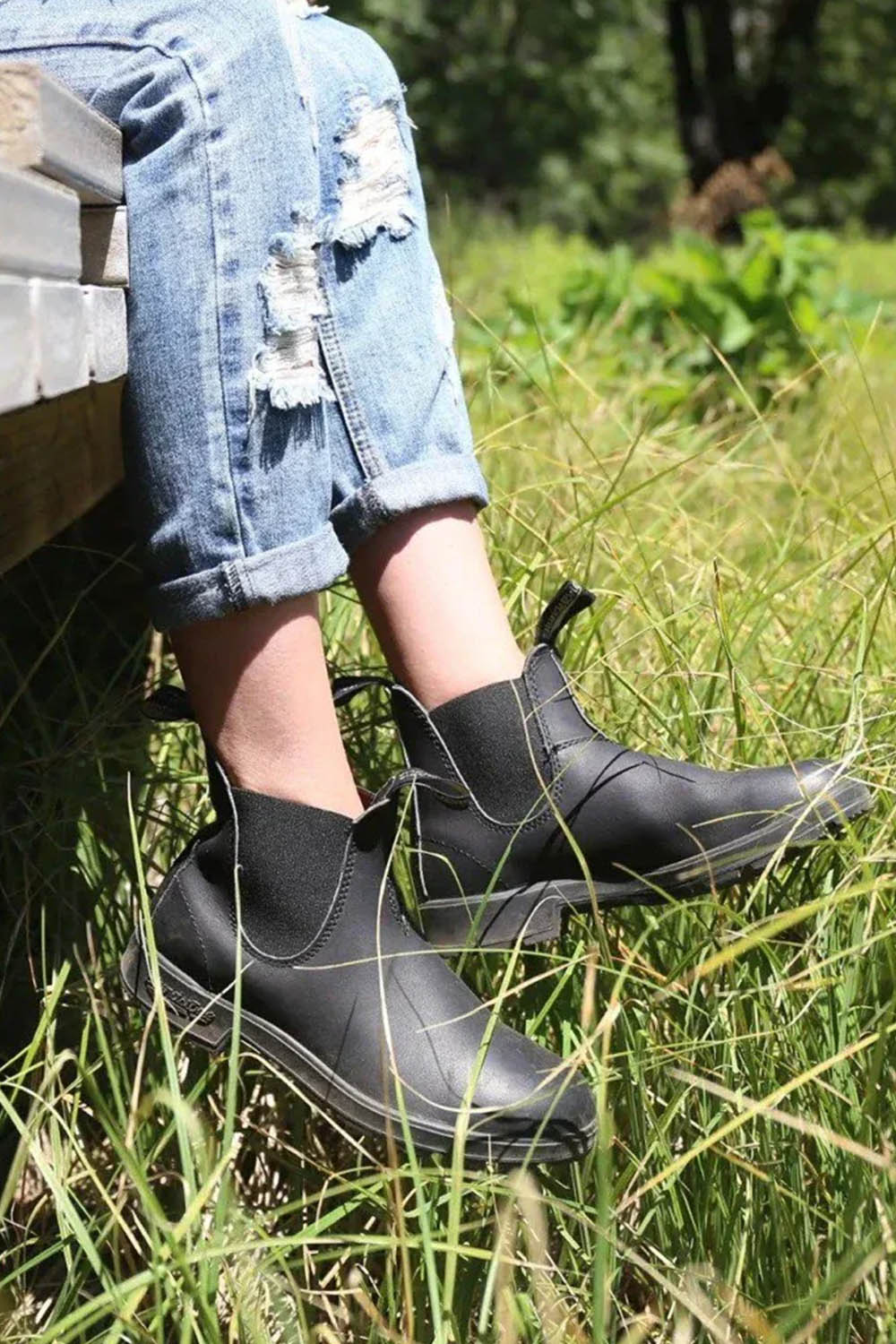 Classic 558 Voltan Black Leather Boots