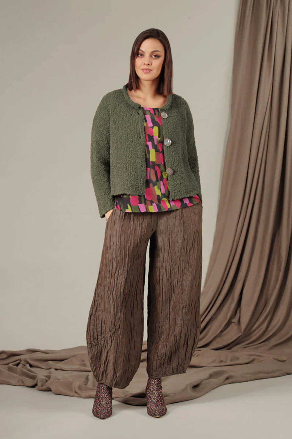Melange Alpaca 6668 Cardigan