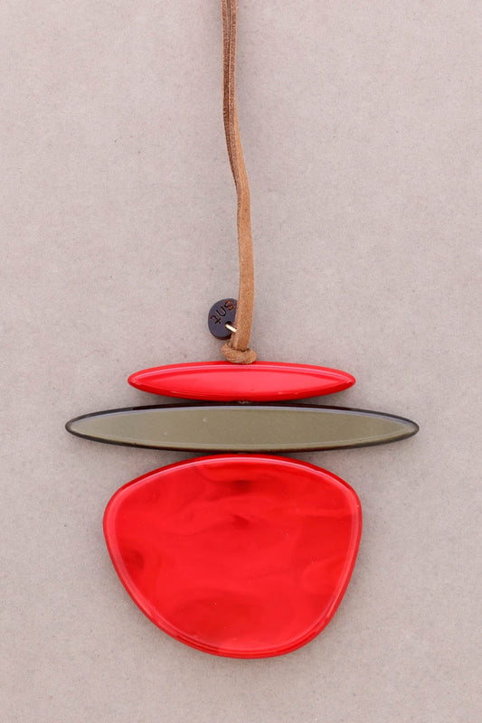 Large Statement Resin Pendant Necklace