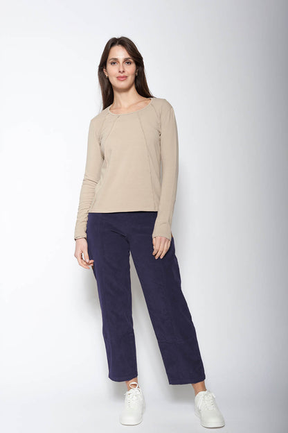 Flat Front Cord Trousers