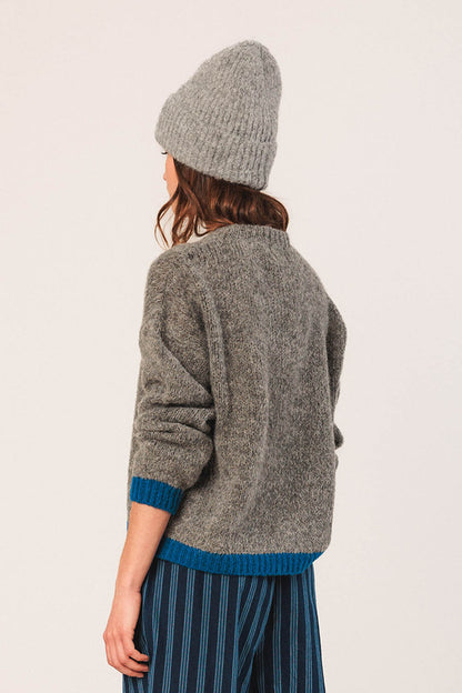 Bi-Colour Knitted Sweater