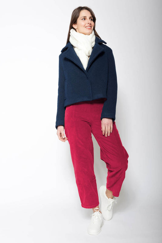 Flat Front Cord Trousers