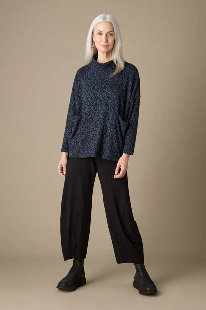 Ikat Soft Jersey Relaxed Top