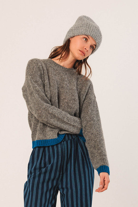 Bi-Colour Knitted Sweater