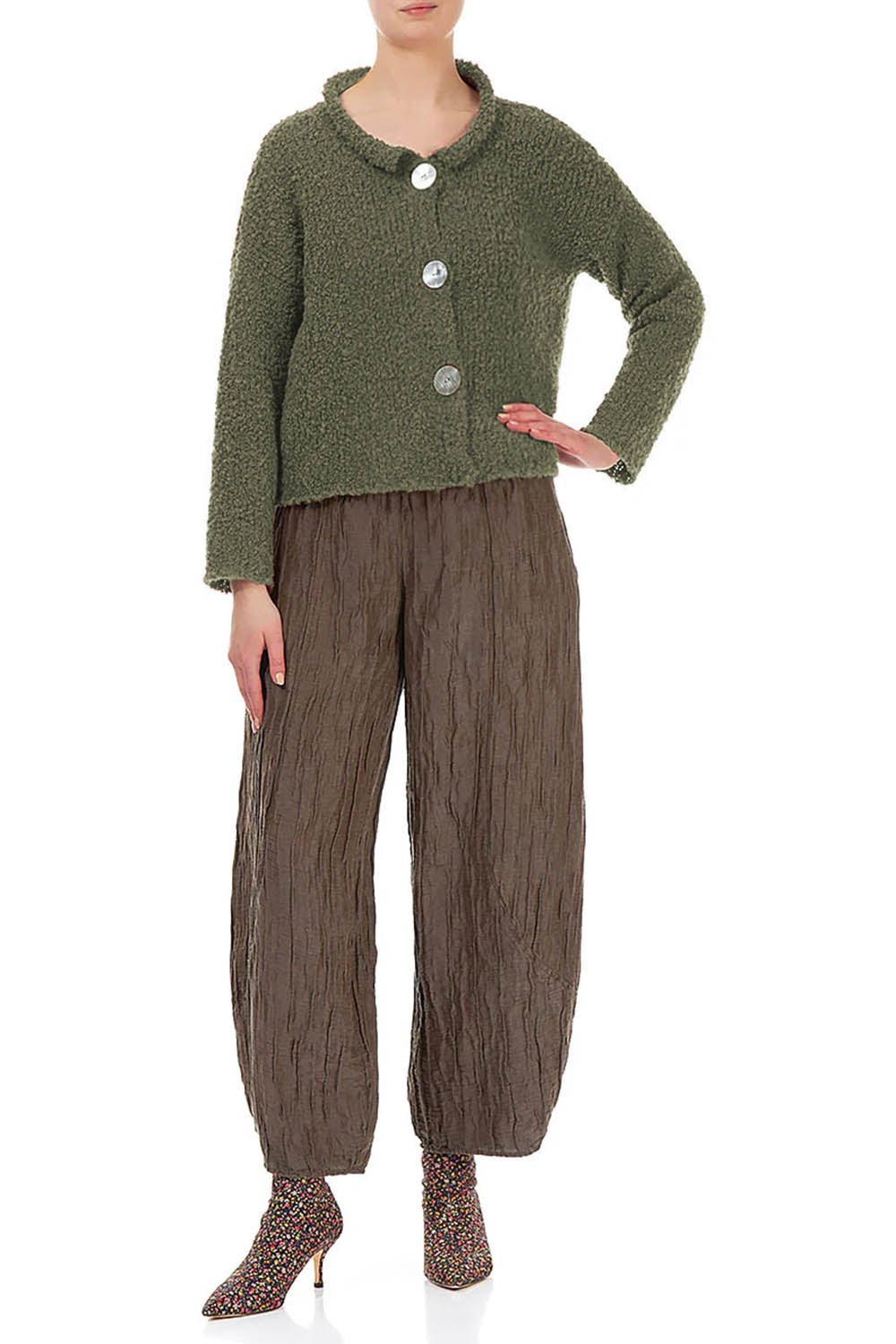 Melange Alpaca 6668 Cardigan