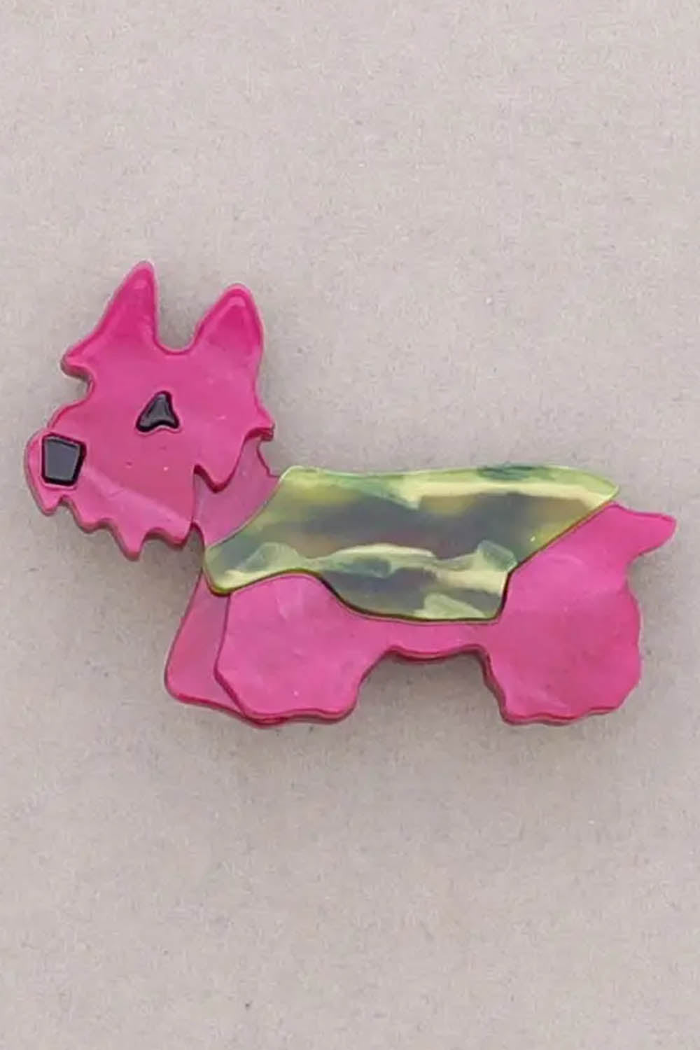 Colourful Scotty Dog Brooch