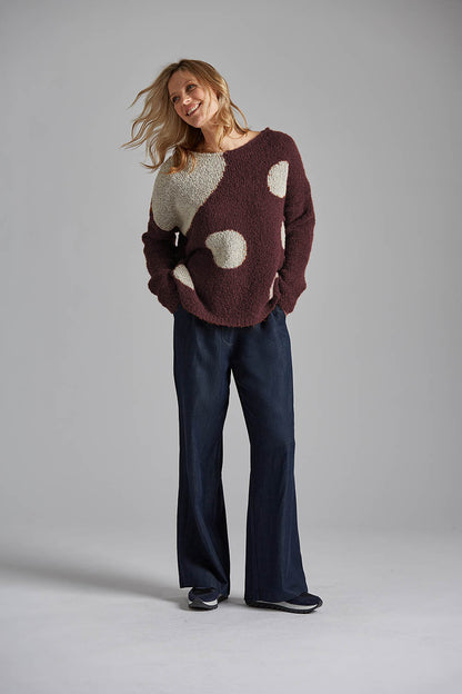 Boucle 2583 Sweater With Dots