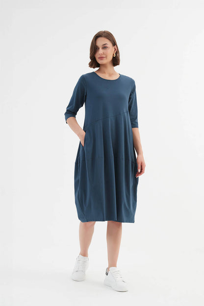 Diagonal Seam Summer Dress
