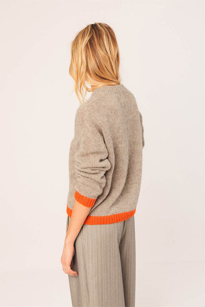 Bi-Colour Knitted Sweater