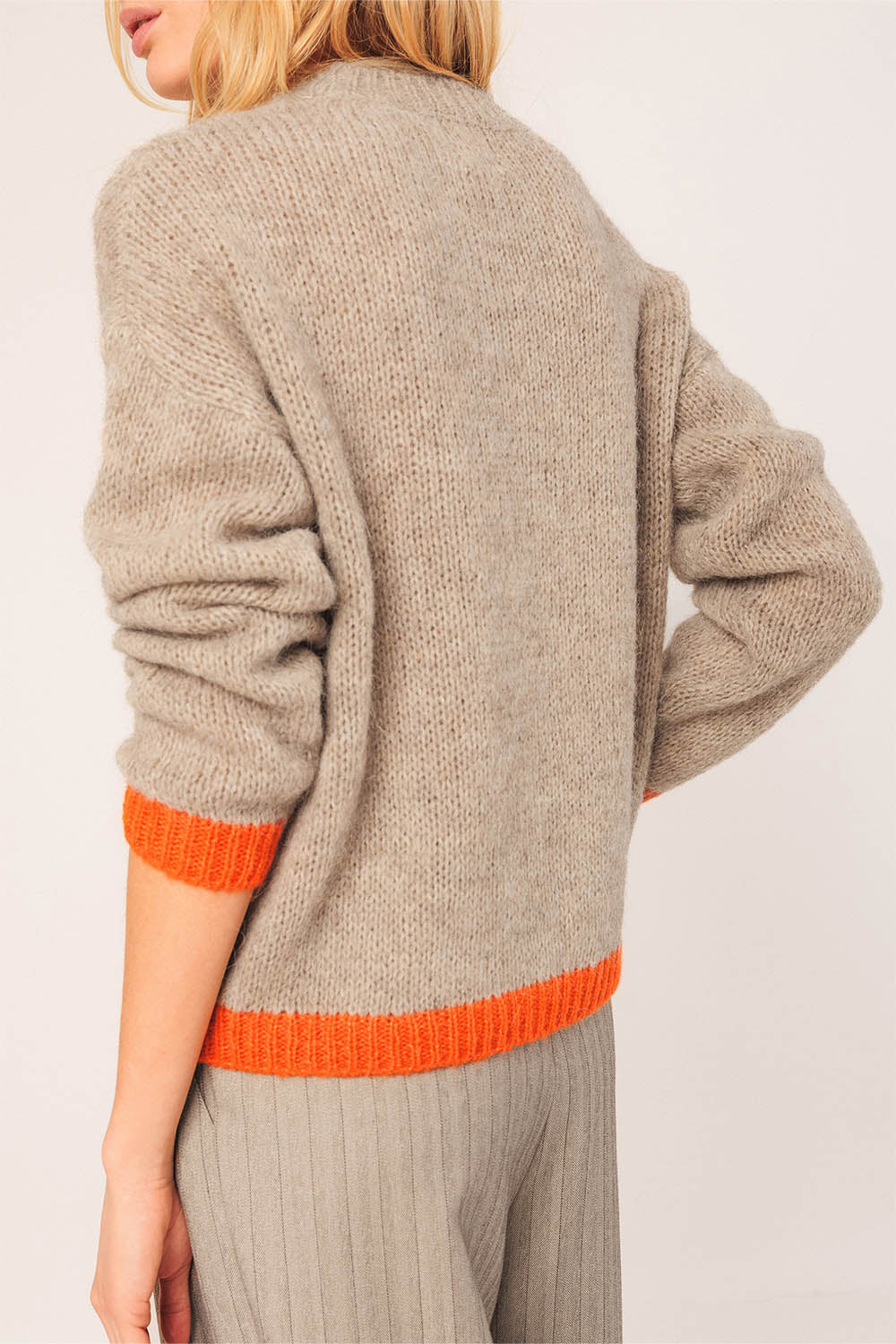 Bi-Colour Knitted Sweater