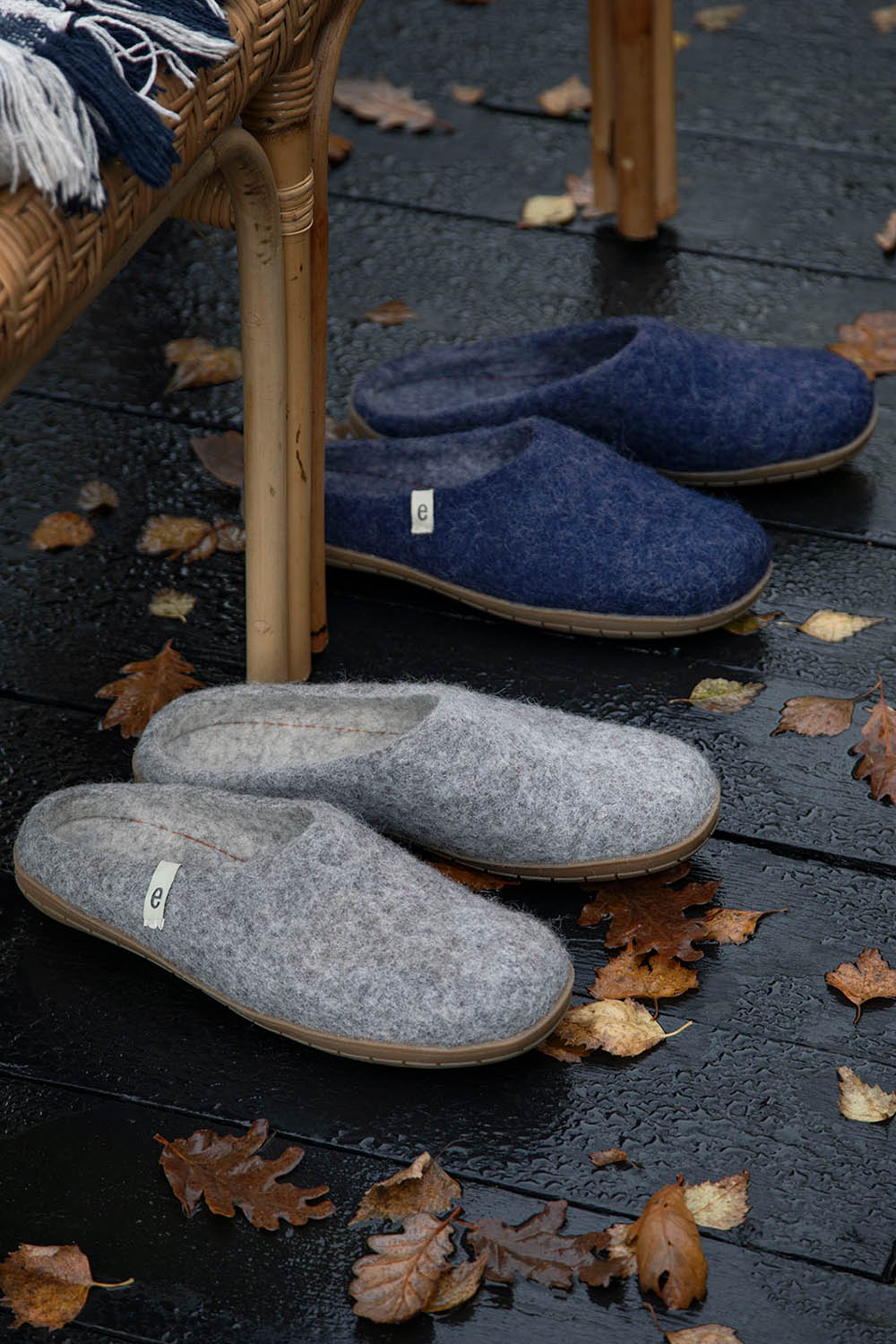 Merino Wool Suede Soled Slippers
