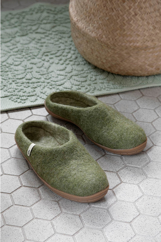 Merino Wool Suede Soled Slippers