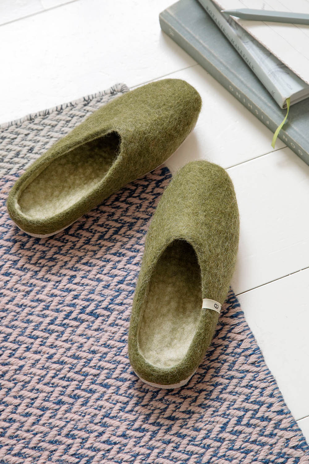 Merino Wool Suede Soled Slippers