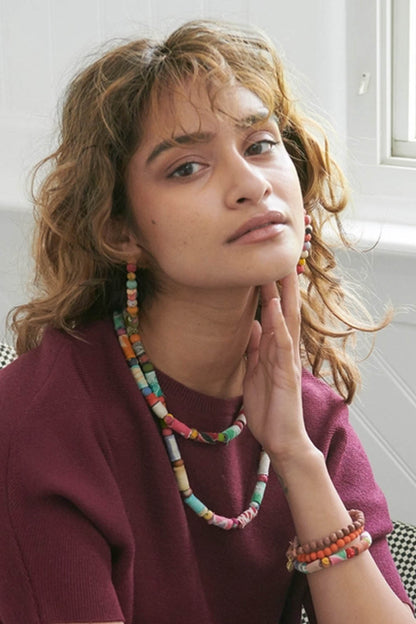 Kantha Dot Dash Necklace