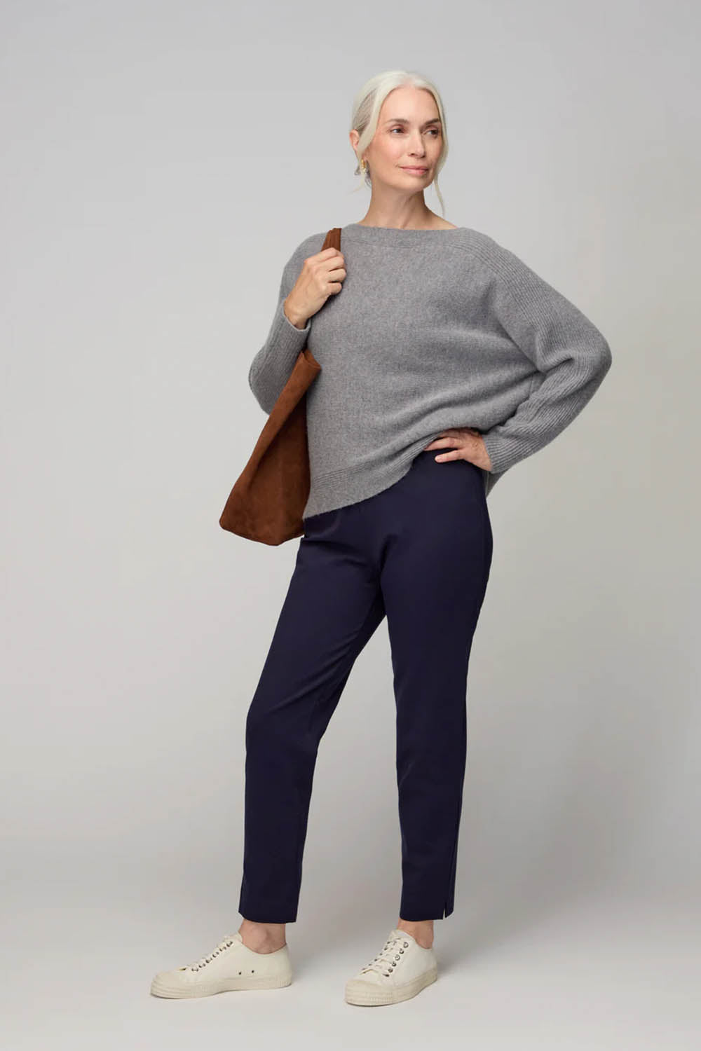 Slim Leg Ponte Trousers