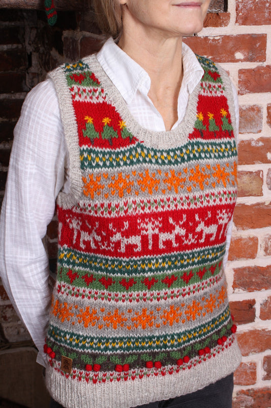 Pachamama Reindeer Christmas Tank Top