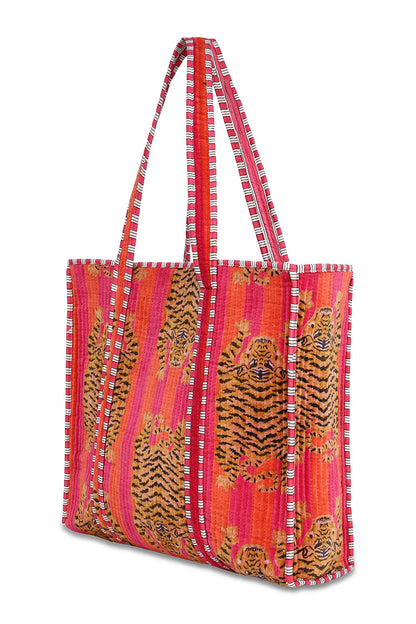 Conscious Yoga Collective Cotton Tibetan Tiger Tote 