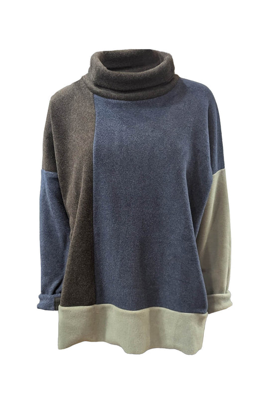 Fleece Patch Sweater