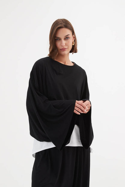 Jersey Oversized Layer Top
