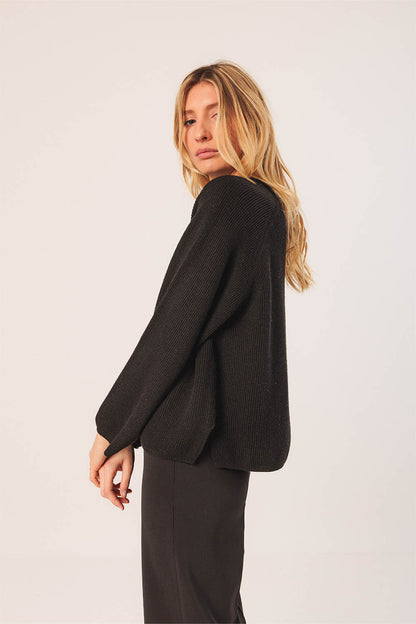 Perkins Collar Ribbed Sweater