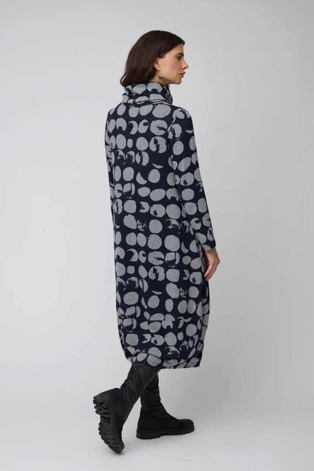 Brushed Jersey Spotted Bubble Dress