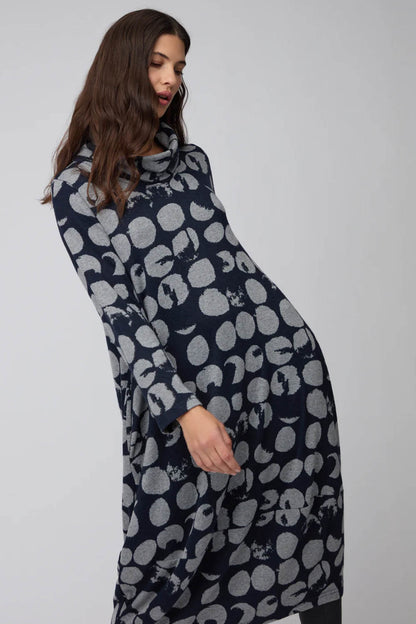 Brushed Jersey Spotted Bubble Dress