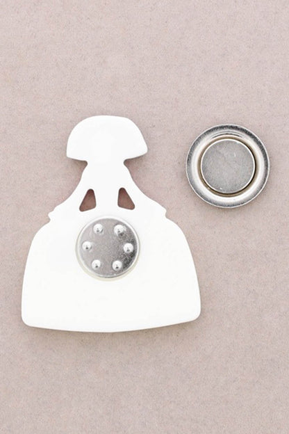Magnetic Watercolour Menina Brooch