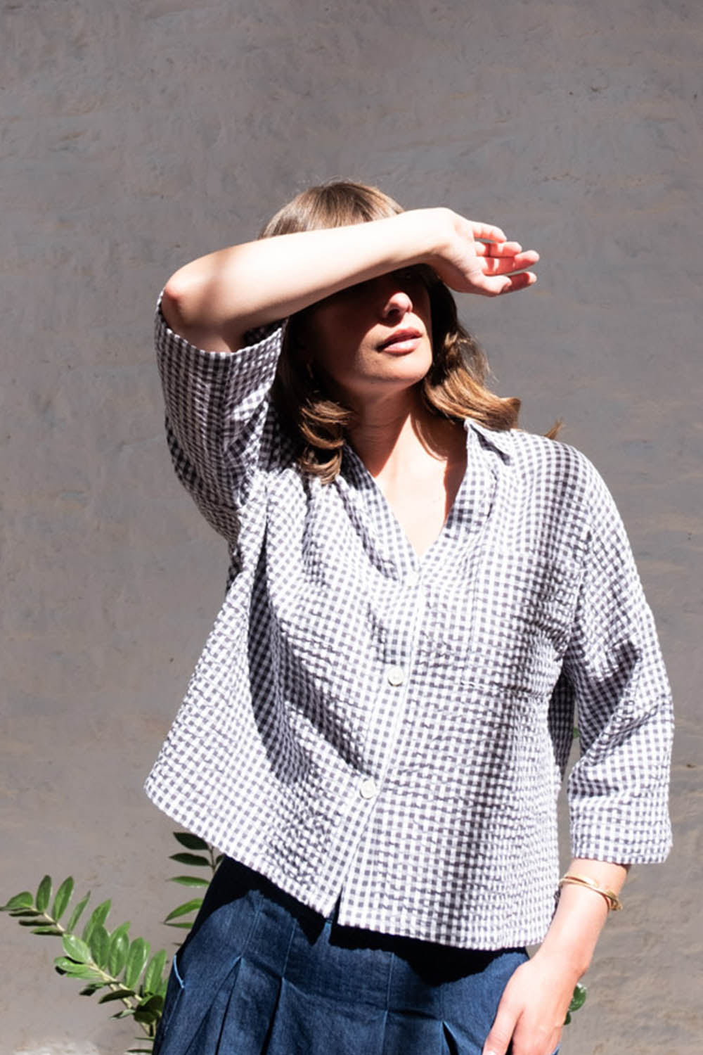 Gingham Ava Blouse