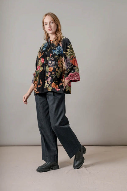 Primula Berry Velvet Jacket