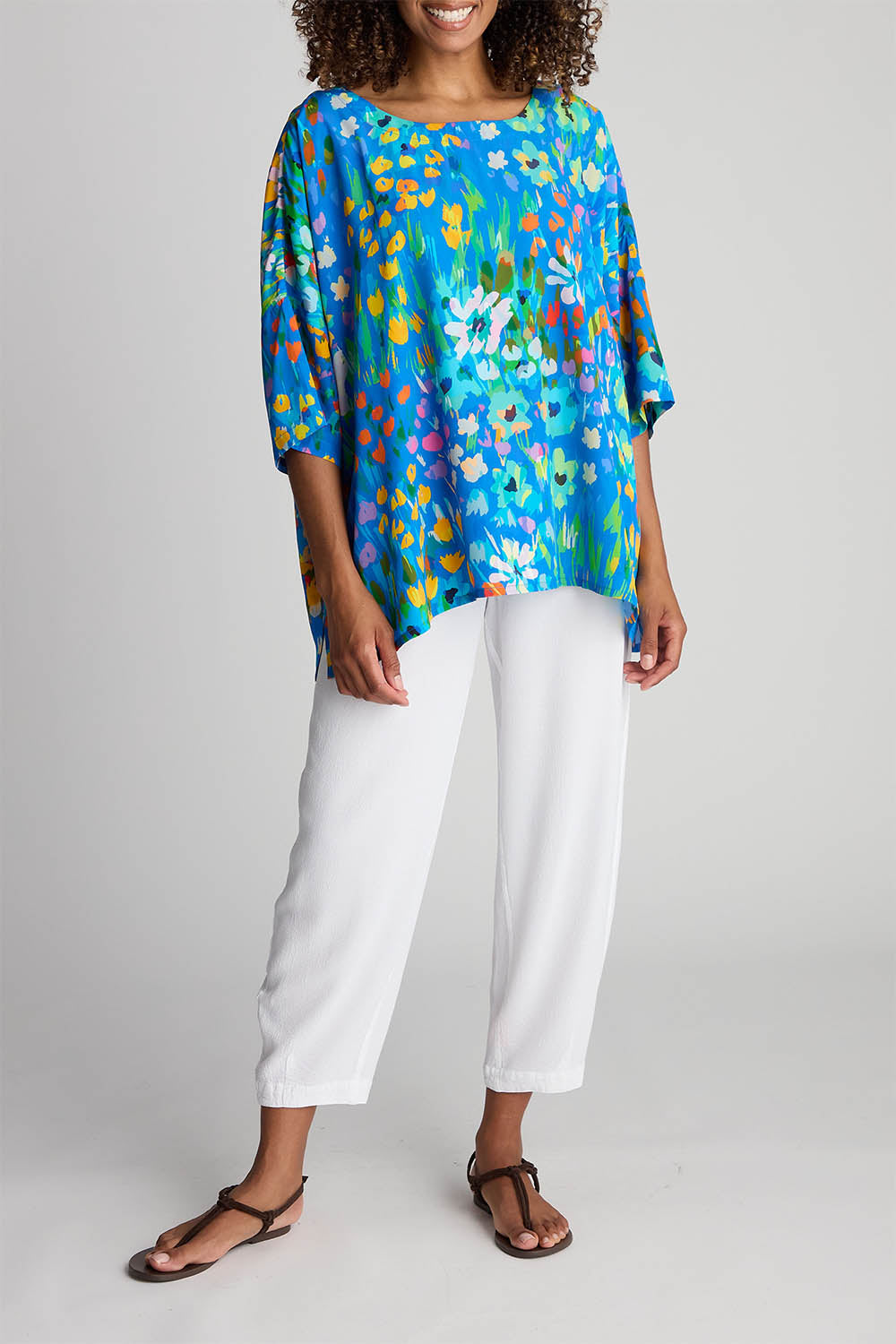 Abstract Painted Garden Top