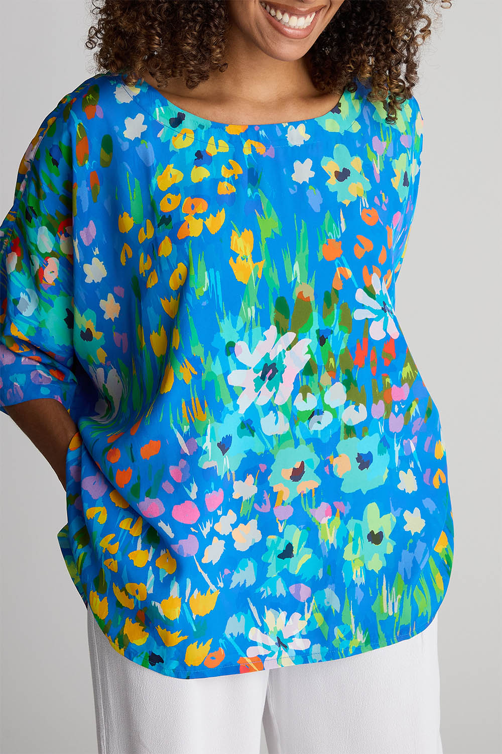 Abstract Painted Garden Top