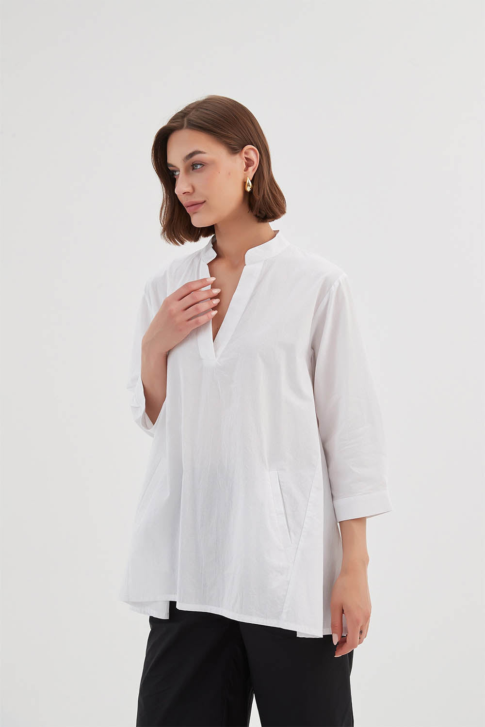 Notch Collar Shirt