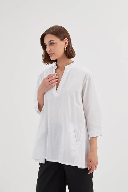 Notch Collar Shirt