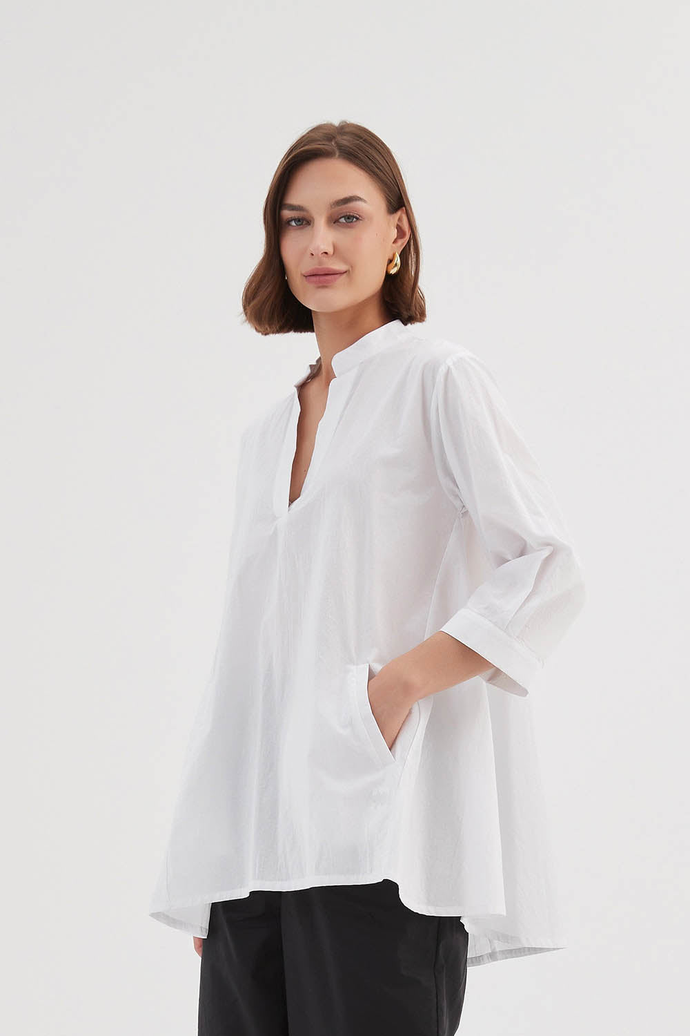 Notch Collar Shirt