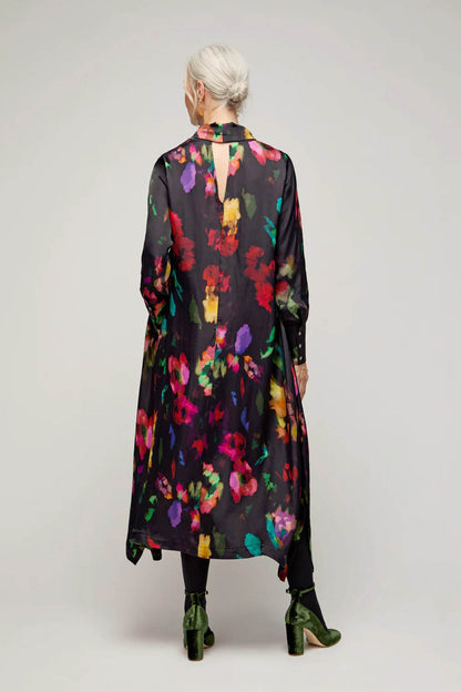 Abstract Painterly Floral Dress