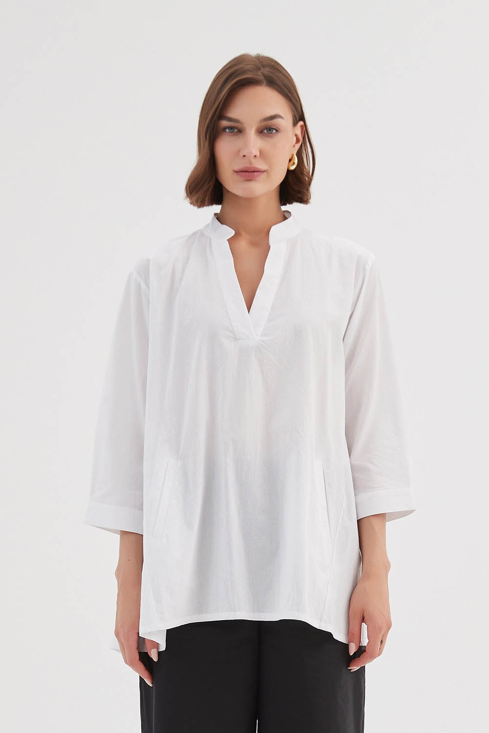 Notch Collar Shirt