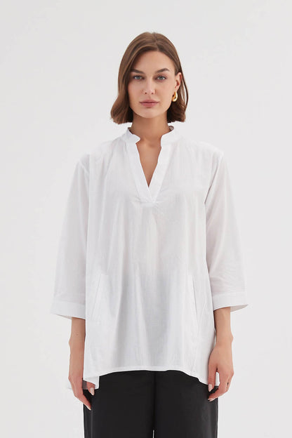 Notch Collar Shirt