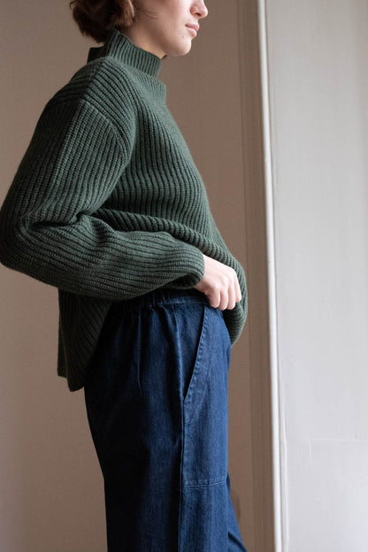 Denim Anna Wide Leg Trousers