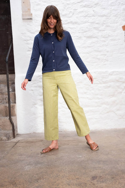 Striped Harper Wide Leg Trousers