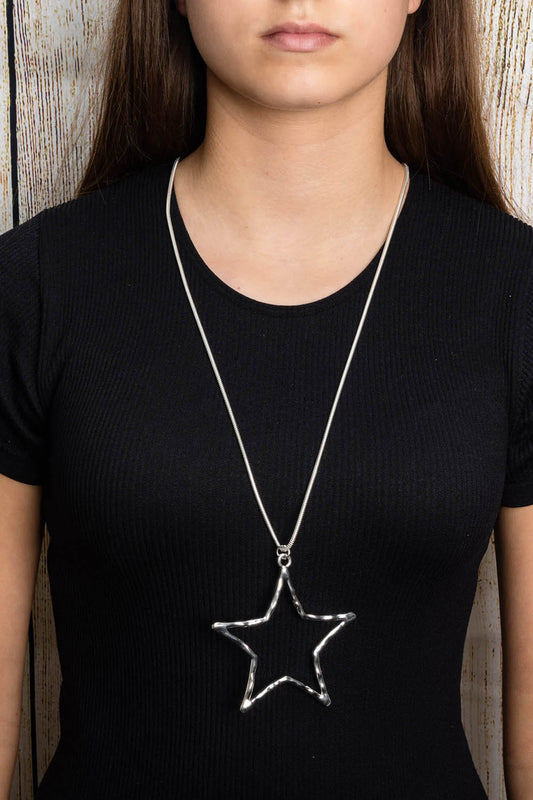 Silver Plated Star Pendant