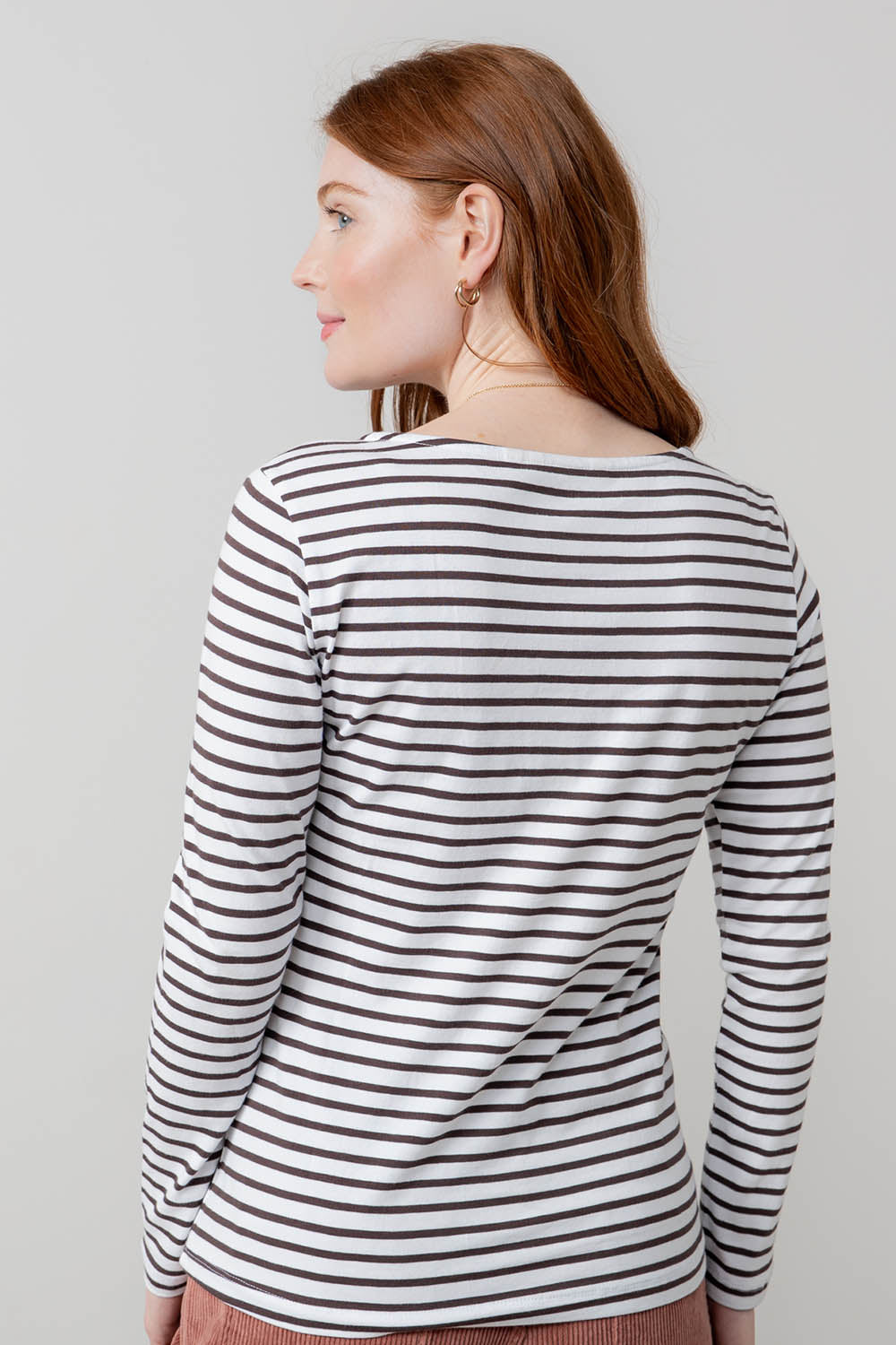 Chocolate Stripe Monica Top
