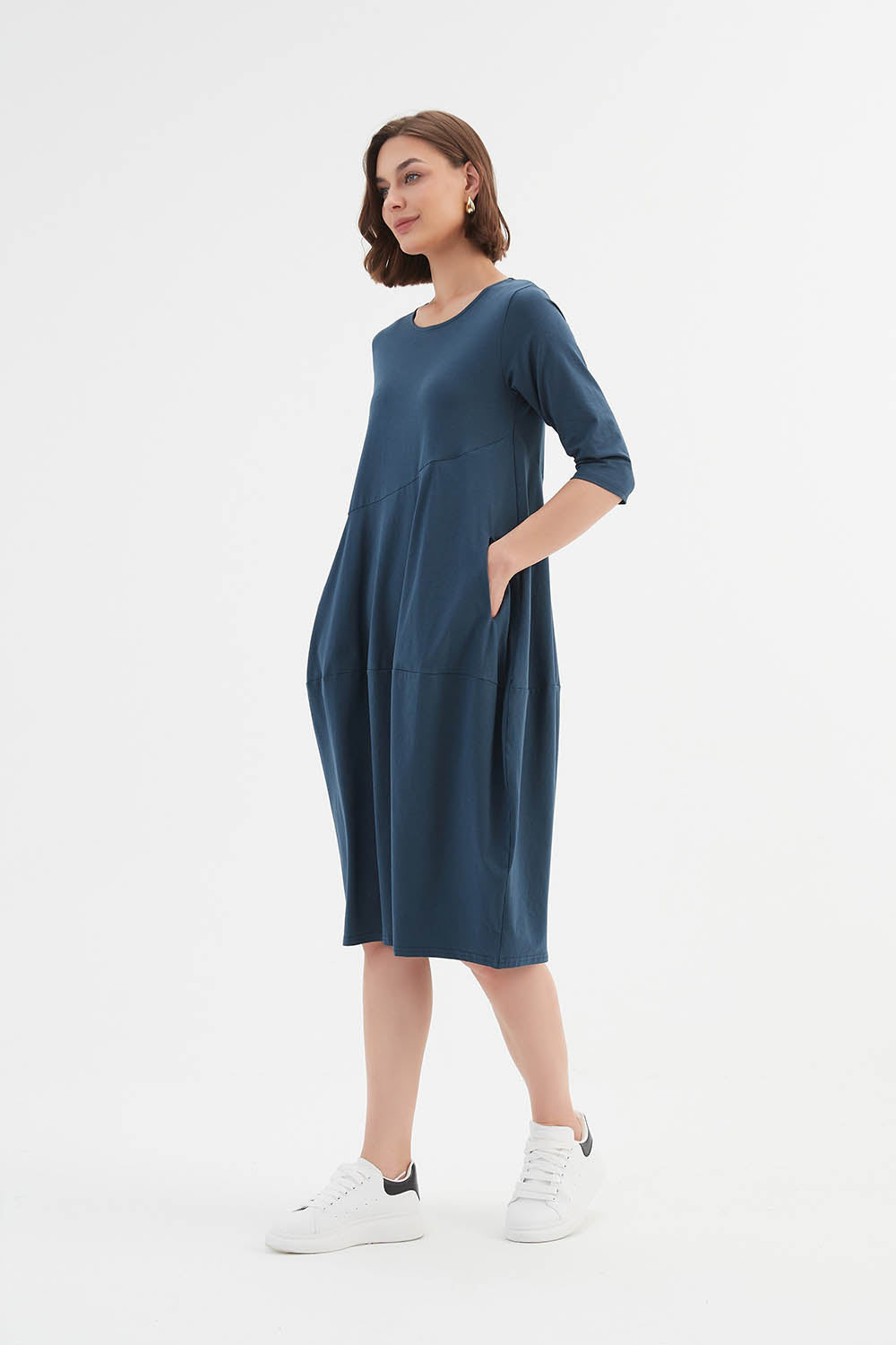 Diagonal Seam Summer Dress