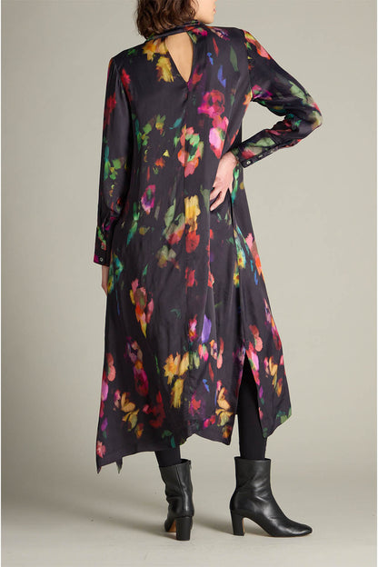 Abstract Painterly Floral Dress