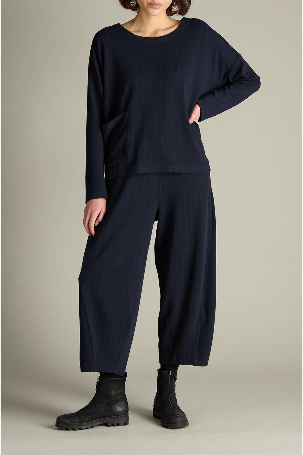 Small Broken Stripe Bubble Top