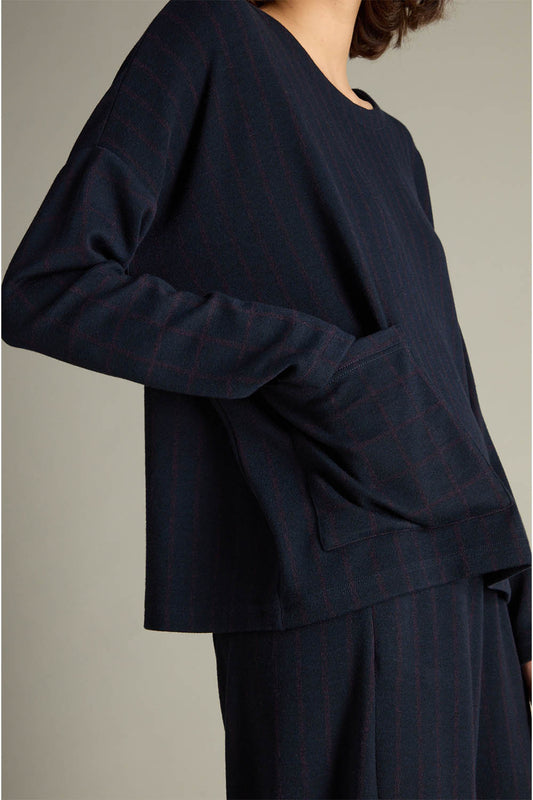 Small Broken Stripe Bubble Top