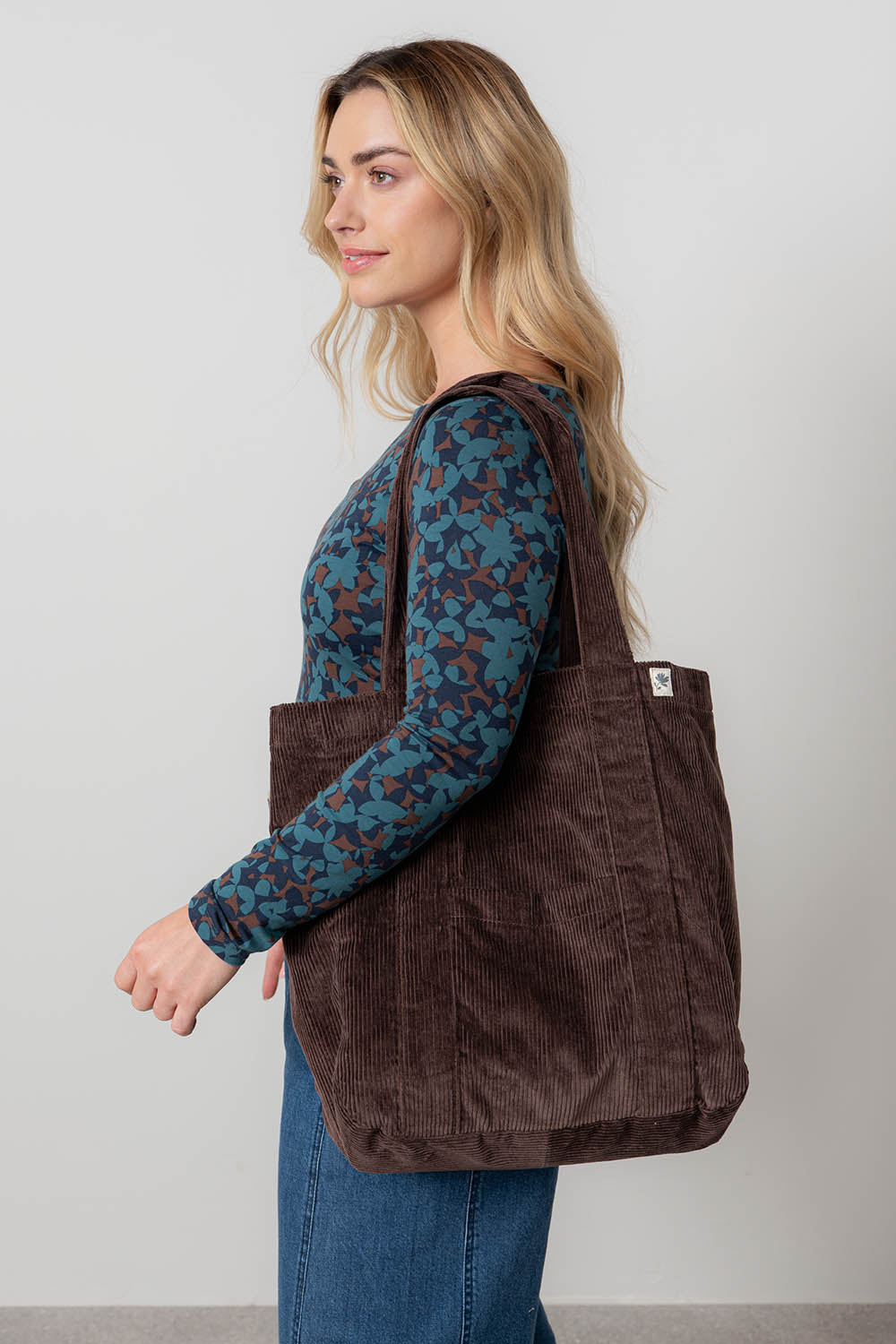 Cord Shopper Bag Plain