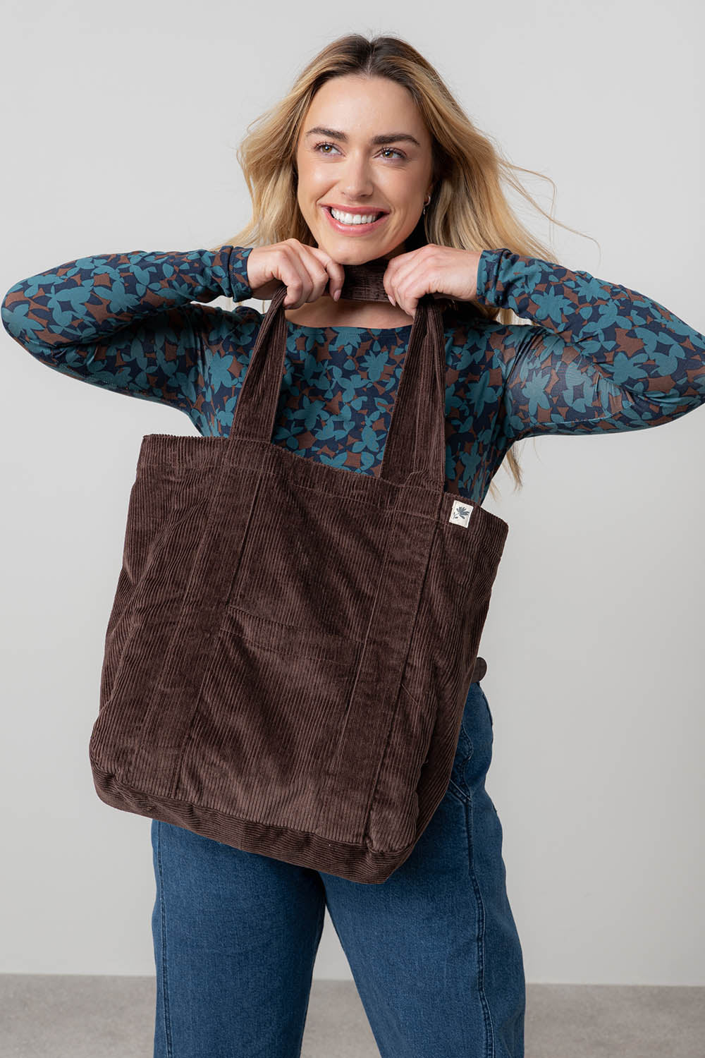 Cord Shopper Bag Plain