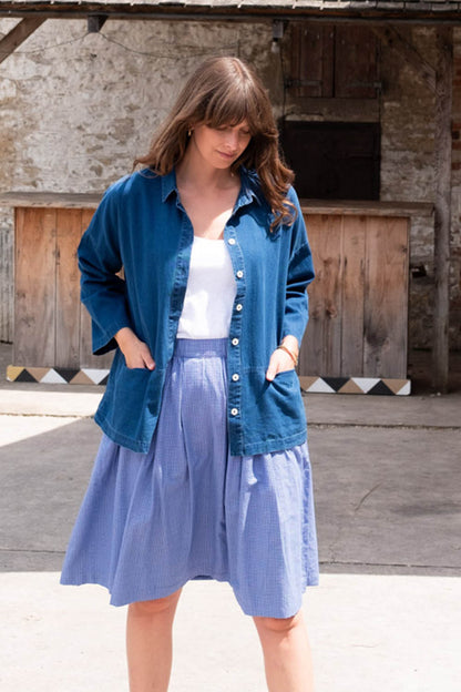 Textured Denim Anya Blouse